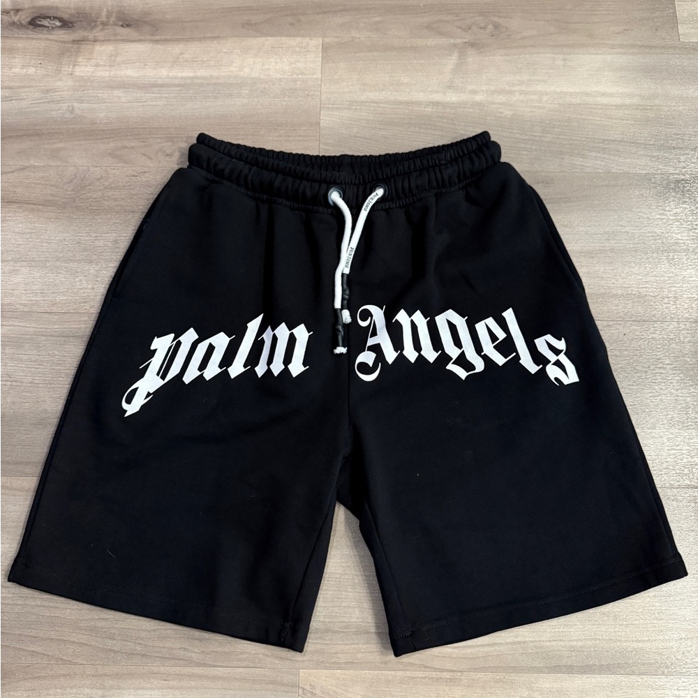 Palm Angels Black Athletic Shorts Size Medium